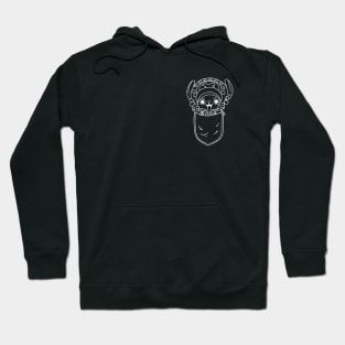 Pocket Chopper! (Monochrome White) Hoodie